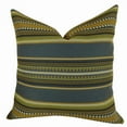 thumbnail image 1 of Plutus Chic Stripe Indigo Handmade Pillow, (Double sided 20" x 36" King), 1 of 4