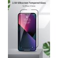 thumbnail image 4 of A2one Stuff [2 Pack], Protecteur d'Écran Compatible pour iPhone 14 Pro [6,1 - Inch], Film en Verre Trempé à Couverture Complète, 4 of 5