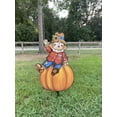 thumbnail image 3 of Scarecrow Sitting on Pumpkin Fall Yard Art, 3 of 3