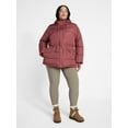 thumbnail image 2 of Ozark Trail Women's and Women's Plus Mid Length Puffer Coat, Sizes XS-2X, 2 of 2