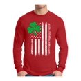 thumbnail image 1 of Awkward Styles St Patrick's Shirt Men's Clover Leaf Flag Long Sleeve T-Shirt Irish Day, 1 of 4