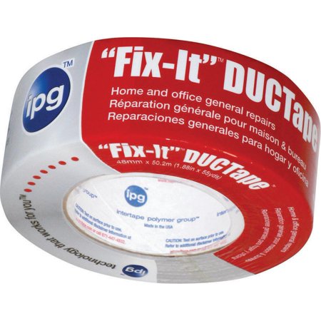 Intertape 6945 Duct Tape, 1.87 in W x 45 yd L, Poly Coated Cloth Backing, Promotional