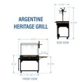 thumbnail image 3 of Backyard Discovery Argentine Santa Maria Heritage Wood Fire & Charcoal Grill, Fire Bricks, 3 of 16