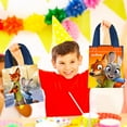 thumbnail image 5 of Zootopia Party Favor Bags Set – 12 Pack 8" Disney Goodie Bags for Kids Bulk Reusable Mini Totes | Disney Zootopia Birthday Party Supplies, 5 of 5