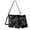 Abstract Dragonfly Daisy Flower, variant on Retro Butterfly Floral Print Shoulder Bag with Leather Wallet for Women Lightweight Crossbody Hobo Bag with Wallet Set Casual Leather Crossbody Handbag with Wrist Wallet for Daily Use