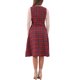 thumbnail image 3 of Vestido Vintage a Cuadros Sin Mangas de Mujer Inspire Chic, Cintura Alta, Corte A, Midi, Pinafore, Rojo M, 3 of 6
