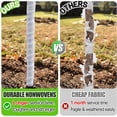 thumbnail image 5 of Non-Woven Tree Protector Wrap - Breathable Tree Trunk Cover Freeze Protection - Reusable Tree Wraps to Keep Plants Warm and Moisturizing 3.2in x 114ft by GIXUSIL, 5 of 7