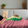 thumbnail image 3 of Avocado Soft Flannel Fleece Throw Blanket, Cut out Slice of Fresh and Healthy Avocado with Vibrant Summer Colors, Cozy Plush for Indoor and Outdoor Use, 60" x 80", Pale Pink Green Brown, by Ambesonne, 3 of 5