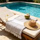 thumbnail image 4 of 70.86x39.37in Cottons Beach Towel Multicolor Diamond Geometric Jacquards Fringe Tassels Lightweight Skines Friendly Soft For Summer Pool Travel Gym, 4 of 6