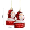 thumbnail image 2 of Adornos navideños, juego de 2 gorros navideños y bastones de carameloDecoraciones navideñasColgantes pequeños, 2 of 5