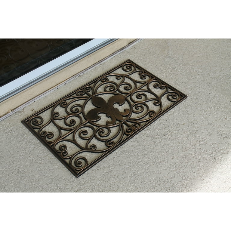 A1 Home Collections A1HC First Impression Black/Beige 30 in. x 60 in.  Rubber and Coir, Heavy Duty, Extra Large Size Doormat A1HOME200112 - The  Home Depot