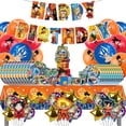 thumbnail image 2 of Vajilla desechable para fiesta de cumpleaños con dibujos animados de Dragon Ball, pancarta colgante para tarta, globos de dragón, decoración de cumpleaños, 2 of 6