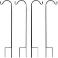 thumbnail image 7 of SNYNUXX Metal Heavy Duty Shepherds Hook, Adjustable Shepards Hooks for Outdoor, Black Plant Hooks Pole - Pack of 4, 7 of 7