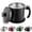 2. Black, variant on Stainless Steel Oil Filter Pot Can, 44 fl oz Large Capacity Oil Strainer Pot Stainless Steel Grease Container Can Filter Jug with Strainer & Lid for Storing, Filtering and Separating Frying Oil & Coo