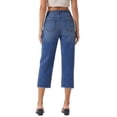 thumbnail image 5 of Stralyhd Capri Jeans for Women High Rise Jeans Pants 2026 Summer Casual Jean Capri Straight Leg Fashion Pants with Pockets Sky Blue L, 5 of 7