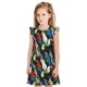 thumbnail image 1 of Fotbe Parrot Vestido de Dormir para Niñas de 3 a 10 Años, Mangas Cortas, Estilo Princesa, Pijama Camisón con Mangas Voladas-Large, 1 of 6
