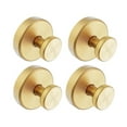 thumbnail image 2 of COM1950s 4Pc Luxe No-Drill Hooks,2025 Upgraded Suction Cup Hooks,Stainless Steel Waterproof Suction Cup Hooks for Shower,Bathroom,Hanging Towels,Mounting on Glass Shower Doors,Tile,Mirrors (Gold), 2 of 8