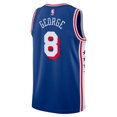 thumbnail image 3 of Unisex Nike Paul George Royal Philadelphia 76ers 2024 Offseason Addition Nike Swingman Jersey, 3 of 3