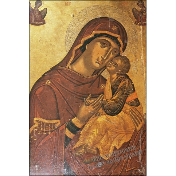 24"x36" Gallery Poster, madonna and child byzantine