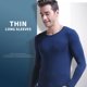 thumbnail image 4 of Sonducket Ropa interior térmica para hombre, cálida, suave, agradable a la piel, gruesa, capa base básica, vestido cálido, ropa de invierno ajustada en Camisetas Gris oscuro L Sonducket AP013484-13, 4 of 6