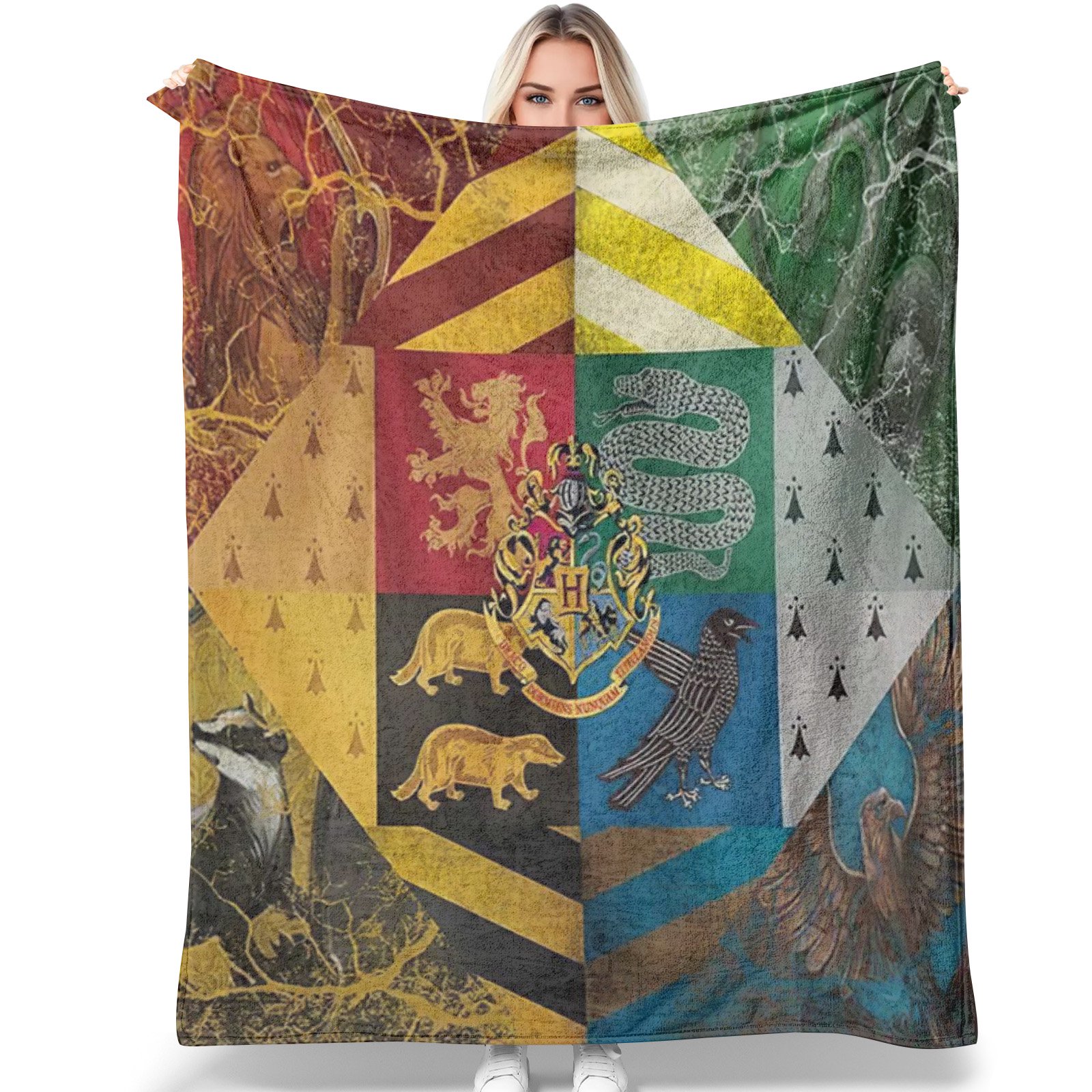 Couverture Harry Potter Hogwarts Legacy - Ultra Douce 152x127 Cm, Idéale Pour Décorer Ou Se Blottir