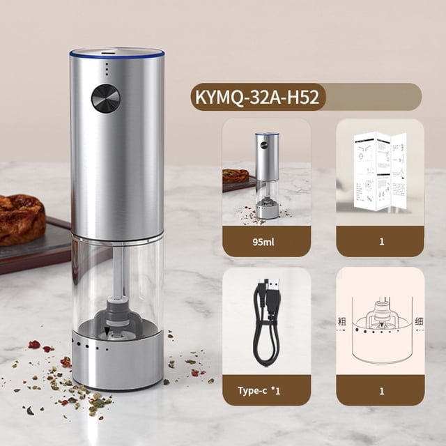 Pepper Grinder For Household Kitchen Seasoning Sea Black Pepper Granules Sichuan Super Juicer Brush Handheld Juicer Steel Microwave Cover Juicer Masticating Wide Chute Vegetable Juicer Extractor