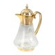 thumbnail image 1 of Jarra de vidrio de Oriente Medio de 1,8 l con pico vertedor, tetera elegante, agua de vidrio Oro, 1 of 9