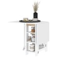 thumbnail image 1 of HOMCOM Table à Manger Pliable, Table à Abattants avec Rangement pour Cuisine, 1 of 10