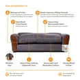 thumbnail image 5 of Moots VIP Microsuede Oak Couch Dog Bed, Charcoal, Large, 5 of 8