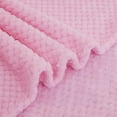 thumbnail image 6 of Thickened solid color pineapple plaid cover blanket, cozy, warm, lightweight Coral fleece blanket, 6 of 9