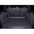 thumbnail image 1 of FHJBP Trunk Mat Compatible with Mercedes G Class W463 G350 G500 G55 G63 2007-2018 Full Coverage 3D Laser Measured Rear Cargo Mat+Backrest Mat+Both Sides Panel Black w/Black Stitching, 1 of 4