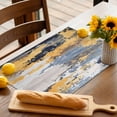 thumbnail image 5 of Placemat Abstract Yellow Blue White Painting Placemats for Dining Table Retro Modern Art Washable Table Mats for Party Kitchen Dining Decoration, 5 of 7