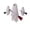 04# Flying Broom Ghost, variant on HOARBOEG 13.8" Light Up Halloween Ghost Hanging Ornament, Fabric Ghost with Floral Bow, LED Tabletop Decor for Indoor Outdoor Halloween Party Mantel Display, Gift