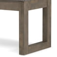 thumbnail image 6 of Milltown 27 inch Wide Solid Wood Contemporary Footstool Small Ottoman Bench in Pebble Grey, 6 of 10