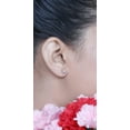 thumbnail image 2 of Dazzlingrock Collection Round White Diamond Cluster Style Screwback Stud Earrings for Women (0.20 ctw, Color I-J, Clarity I1-I2) in 14K Yellow Gold, 2 of 6