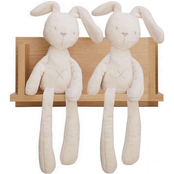 2 Pack Bunny Stuffed Animal Toys, Easter Plush Bunny Rabbit Sleeping Doll Plush Toys Soft Cotton Filling, Girls First Friend Gifts for Birthday