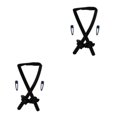 thumbnail image 4 of mmirethe Femmes Fille Cheveux Bigoudis Sans Chaleur Forme Bandeau Noir 42cm 2Set, 4 of 6