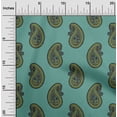 thumbnail image 1 of oneOone Cotton Poplin Fabric Paisley Block Printed Craft Fabric BTY 42 Inch Wide, 1 of 4