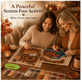 thumbnail image 3 of Autumn & Thanksgiving DIY Diamond Painting Kit, Harvest Scene Options, Relaxing Beginner Diamond Art for Tabletop & Mantel Display, 3 of 7