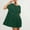 B49 Green plus size summer dresses Clearance Under $5, variant on Cagogo Womens Summer Spring Short Sleeve Party Dresses Under $10 Casual Patchwork Pleated A Line Short Mini Pleated Sun Dress Crew Neck Trendy Outfits Cocktail Dresses