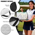 thumbnail image 6 of FKELYI Golf Cart Accessories Portable Golf Cart Seat Cover Cushion Protector Retro Starfish Turtle Print Foldable Carts Cushion Towel Blanket for EZGO Yamaha Carts, 6 of 7