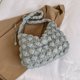 thumbnail image 5 of Bolso de mano con burbujas para mujer, bolso bandolera suave y versátil, bolso para citas diarias (gris), 5 of 6