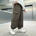 thumbnail image 7 of OSOLU Children Boys Cargo Pants Outdoor Adventures Hiking Joggers with Adjustable Ankles Sportswear All Season Holiday Vibrant Trousers, 7 of 7