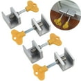 thumbnail image 5 of VerPetridure 4 Pcs Adjustable Sliding Window Locks Door Frame Security Locks With Key, 5 of 6