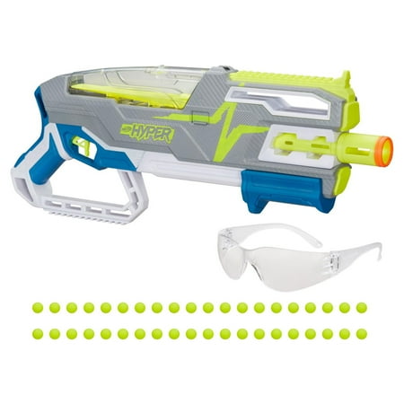 UPC: 0630509969005 | Nerf Hyper Siege-50 Pump-Action Blaster 40 Nerf Hyper Rounds Included Ages 14+