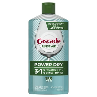 Cascade Platinum Aid Dishwasher Rinse Agent, Regular Scent, 16 Fl Oz (Pack of 10)