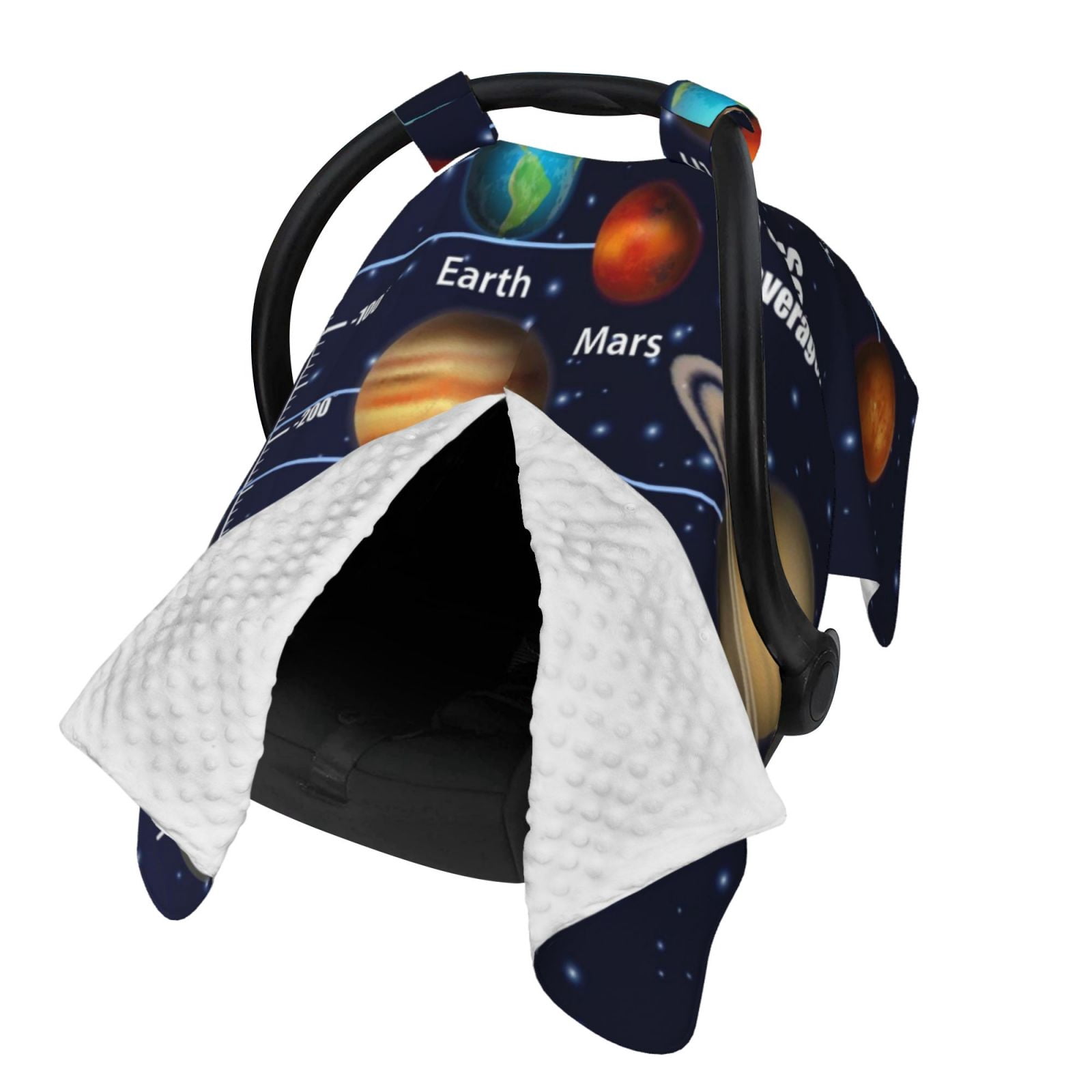 Naloa Solar System Baby Car Seat Cover, Breathable Baby Carrier Cover, Multiuse Baby Carrier Cover & Nursing Breastfeeding Cover
