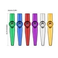 thumbnail image 2 of Kazoo Instrumento musical Kazoo de aleación de aluminio de 6 piezas para niños adultos principiantes TOMSHOO Kazoo, 2 of 6