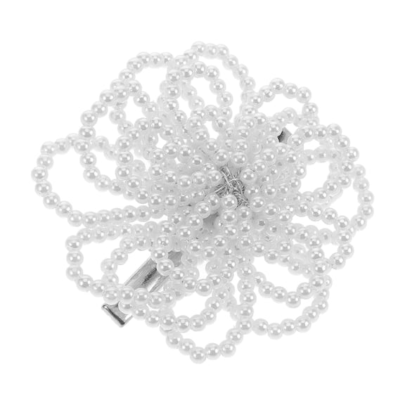 OFFIGAM Flower Shape Hairpin White Simulation Bridal Hair Holding 1Set