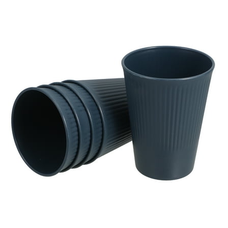 VERDANVERSE Drinking Cups Dark Blue Plastic 5pcs For Household